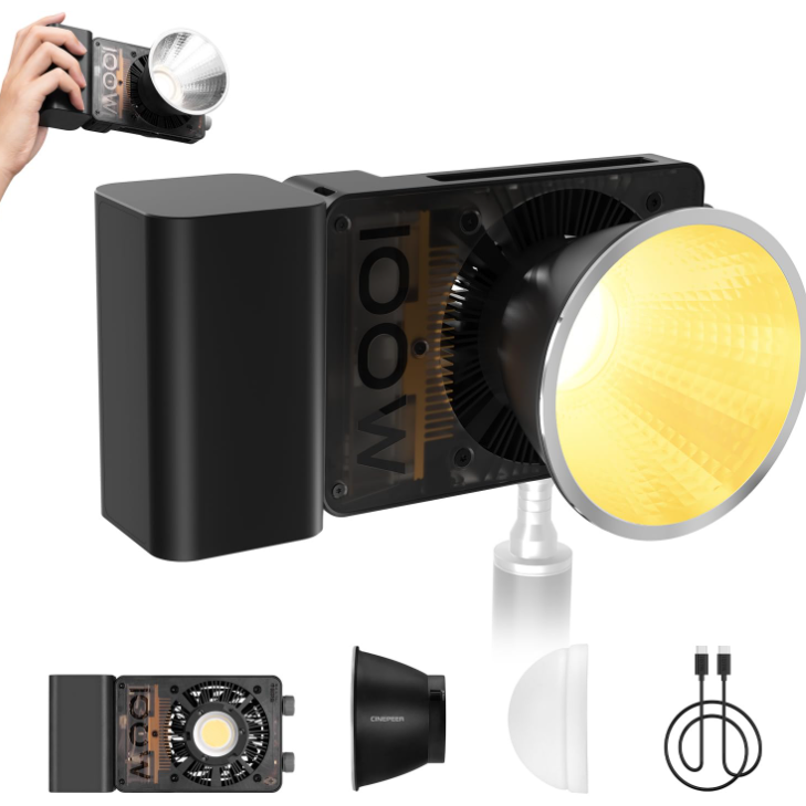 Photography Lighting Composition - ZHIYUN CINEPEER CX100 100W LED Videolamp