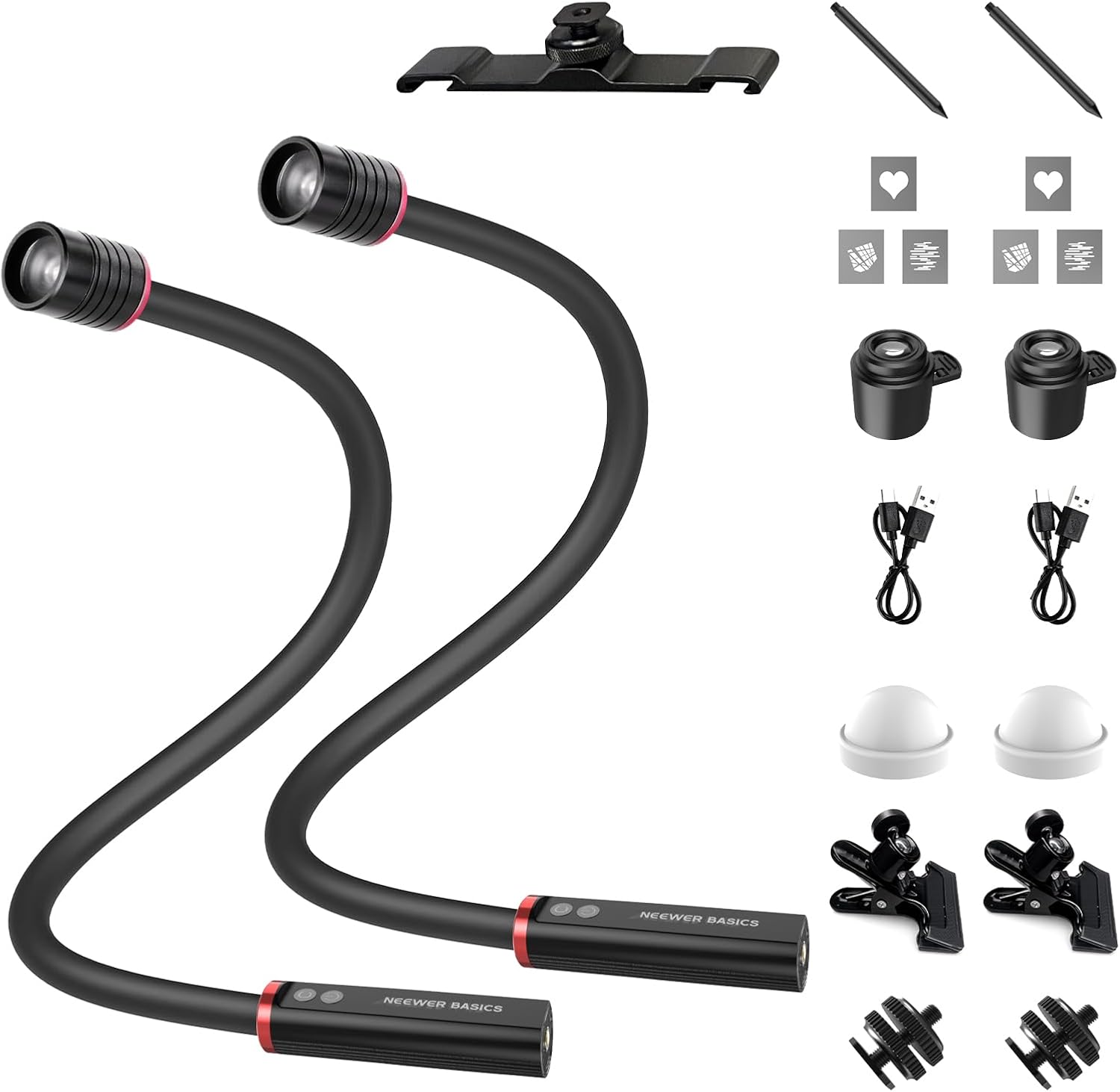 Photography Lighting Angles - NEEWER BASICS 2 stuks ML01 USB