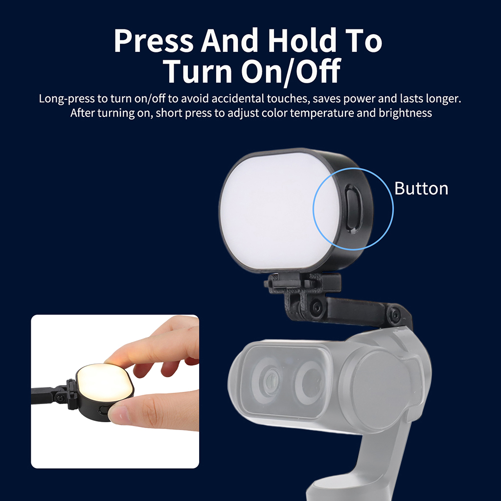 Photography Lighting Angles - Draagbare Gimbal-vuloplicht voor Insta360 Luna Ultra,