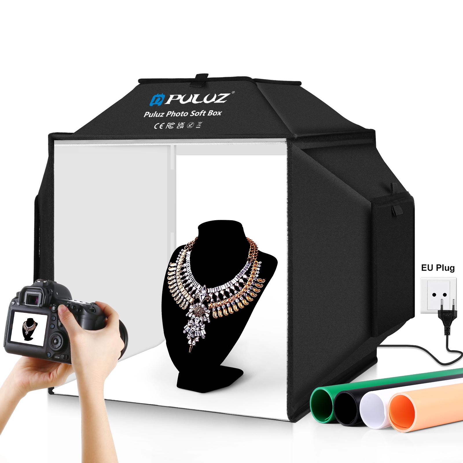 Photography Lighting Kit With Backdrop - PULUZ 40 cm Opvouwbare 72 W