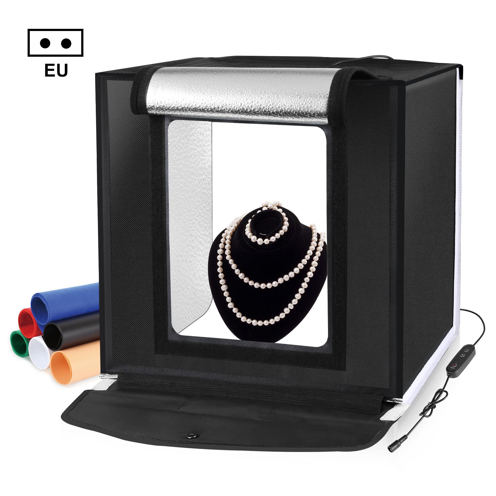 Photography Lighting Kit With Backdrop - PULUZ 40 cm Fotostudio Box Tafelblad