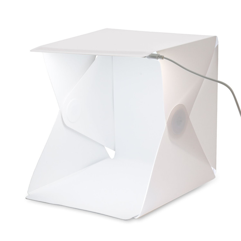 Photography Lighting Kit With Backdrop - Draagbare mini fotostudio box met ingebouwde