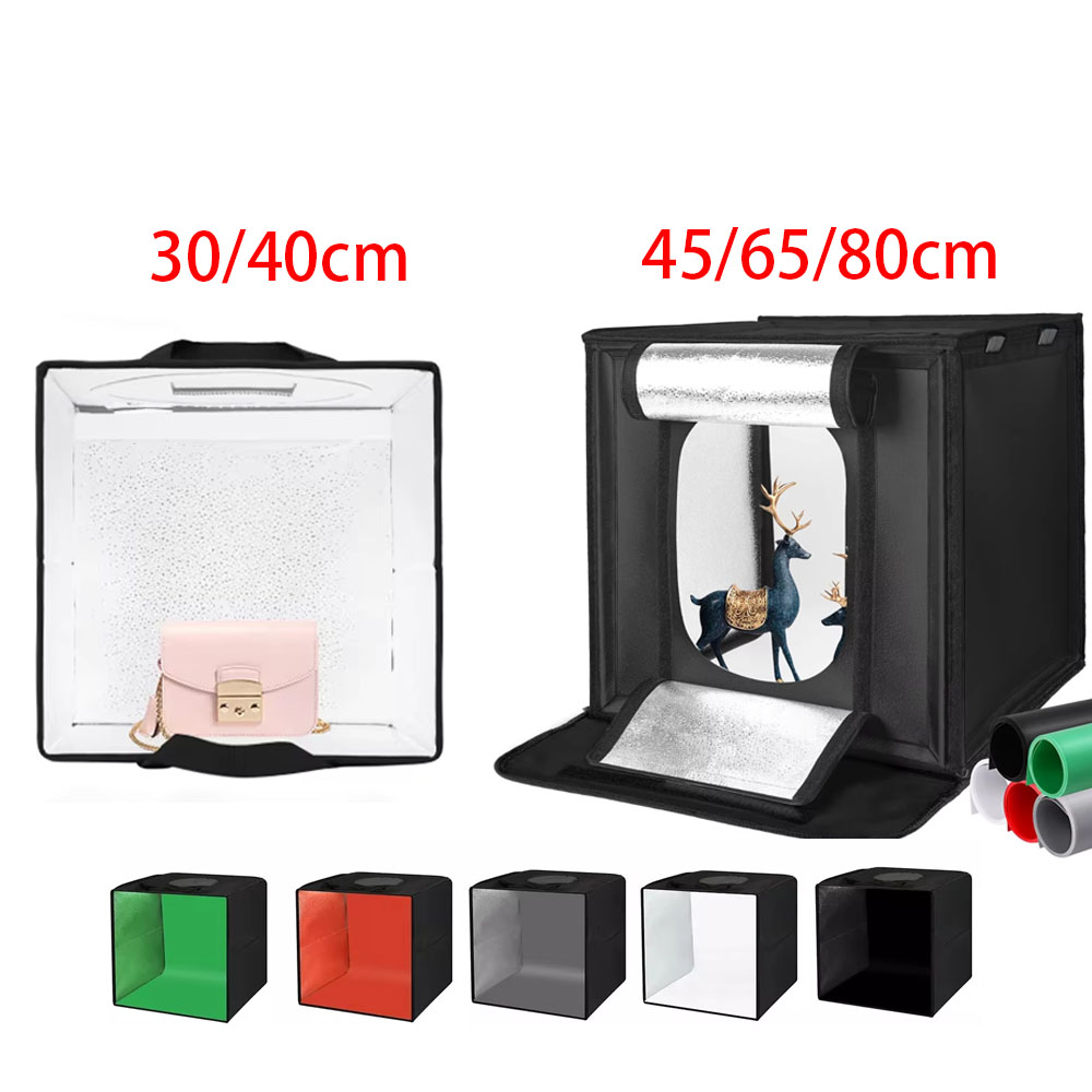 Photography Lighting Kit With Backdrop - 30/40/45 65 80 cm Fotografie Tent