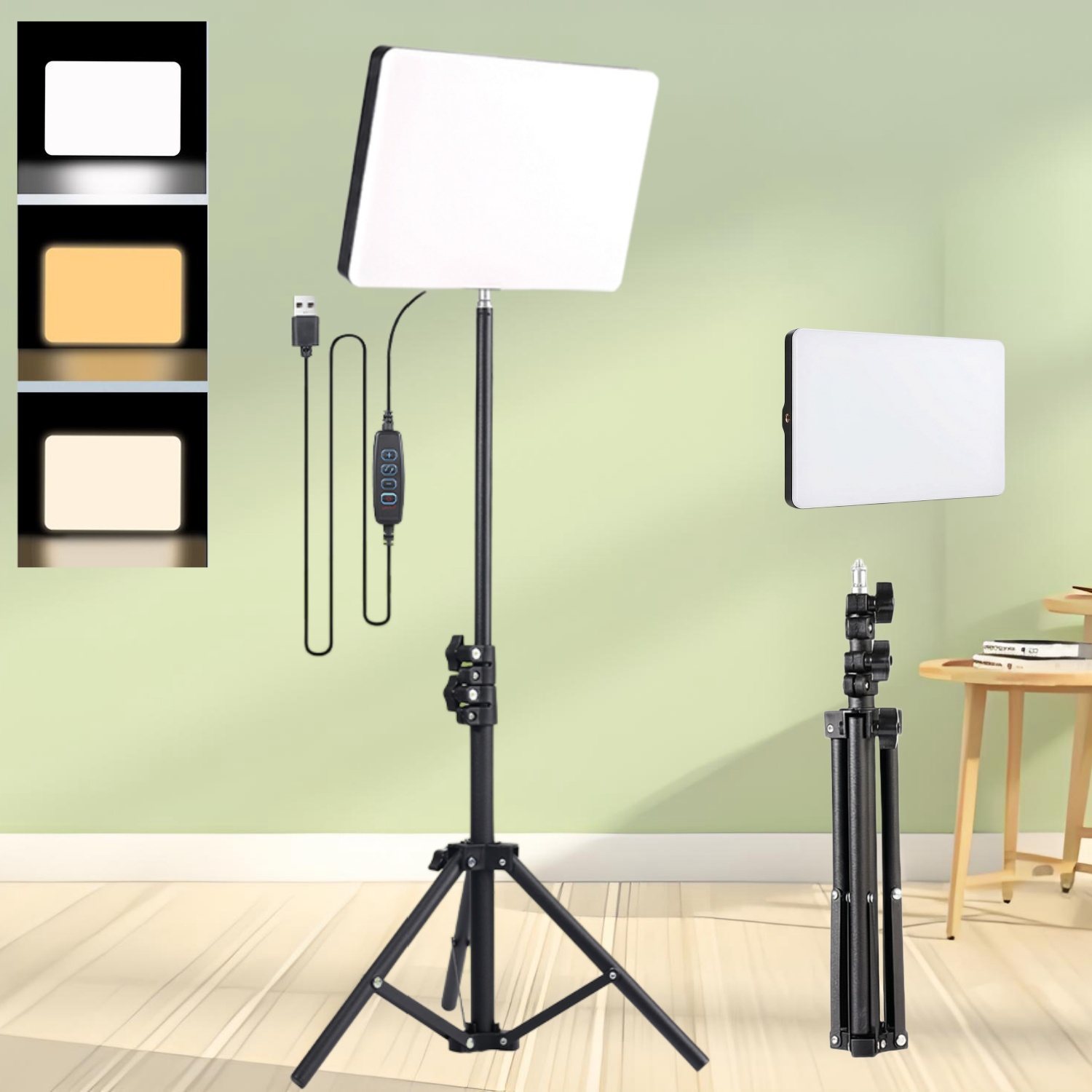 Photography Lighting Products - Live streaming ringlichtset: 10-inch 3-kleurig verstelbaar