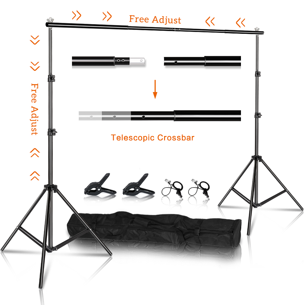 Photography Lighting Kit With Backdrop - Fotostudio achtergrondfotografie achtergrondstandaards achtergronden Chromakey groene