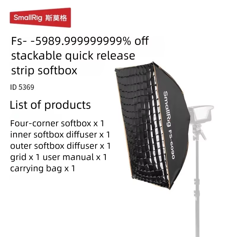 SmallRig Bowens Mount Softbox, - Softbox Portable Strip recensie en prijs