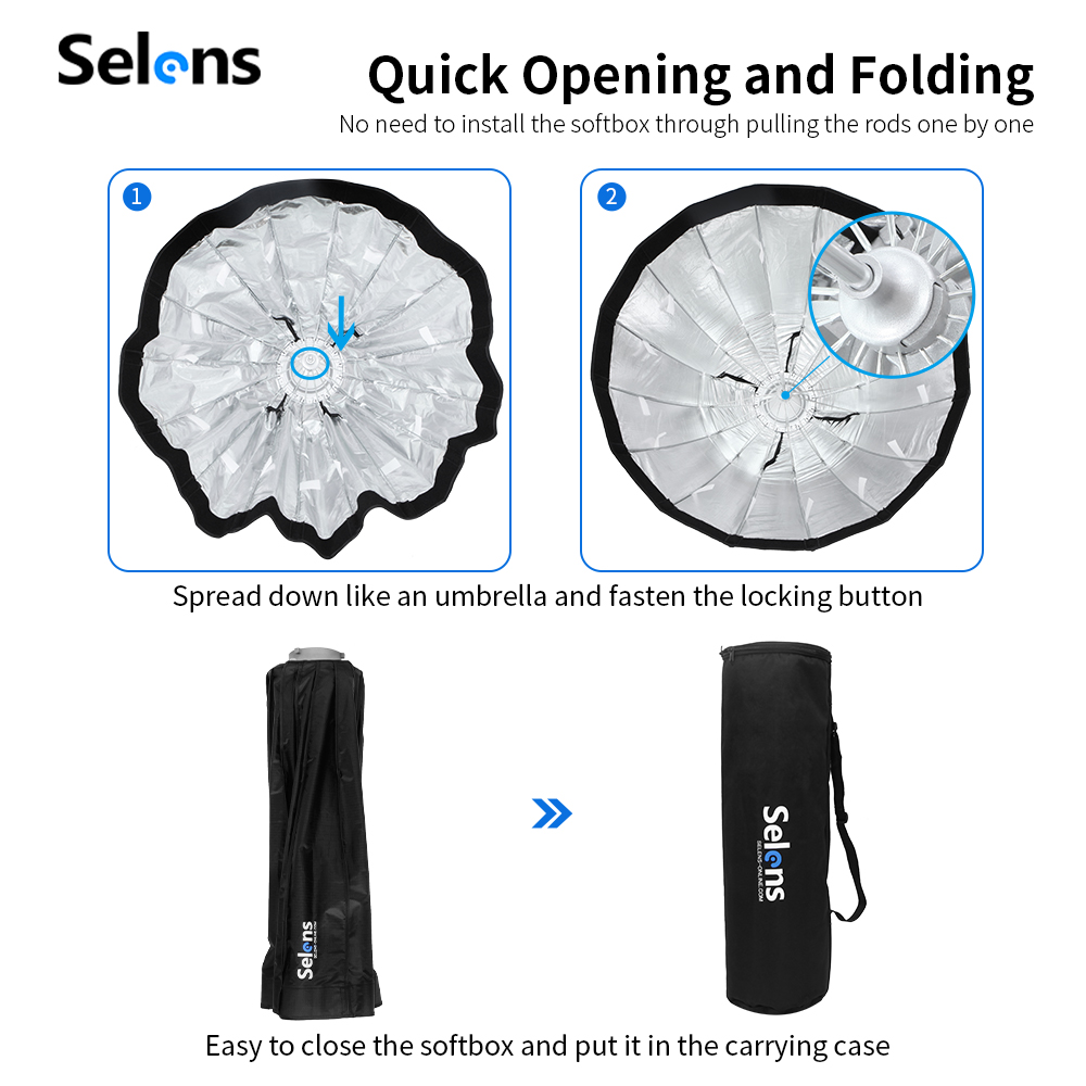 Selens Deep Parabolic Softbox  - Parabolic Umbrella Deep recensie en prijs