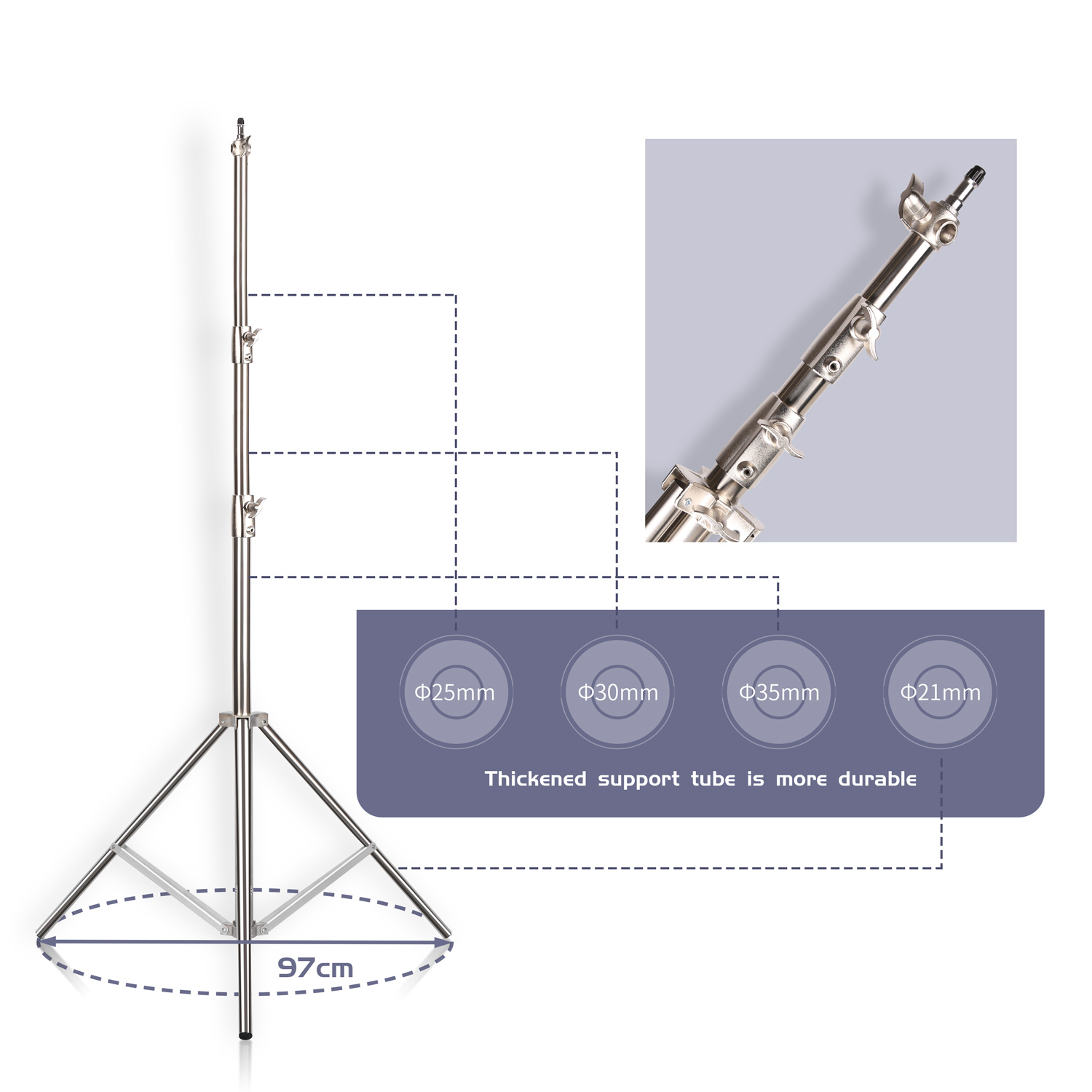 SH 2,8 m roestvrijstalen licht - Photography Lighting Tool recensie en prijs
