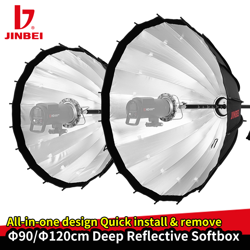 JINBEI 120cm Diepe Reflecteren - Parabolic Umbrella Deep recensie en prijs