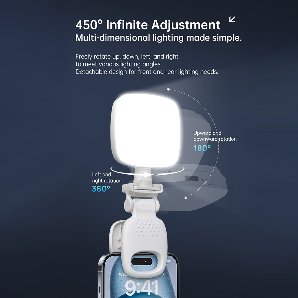 Draagbare LED Selfie Light Cam - Photography Lighting Products recensie en prijs