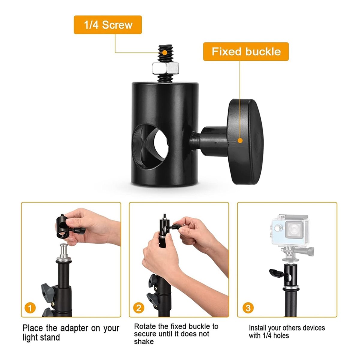 AU47-4PCS Lichtstatiefadapter  - Photography Lighting Tips recensie en prijs