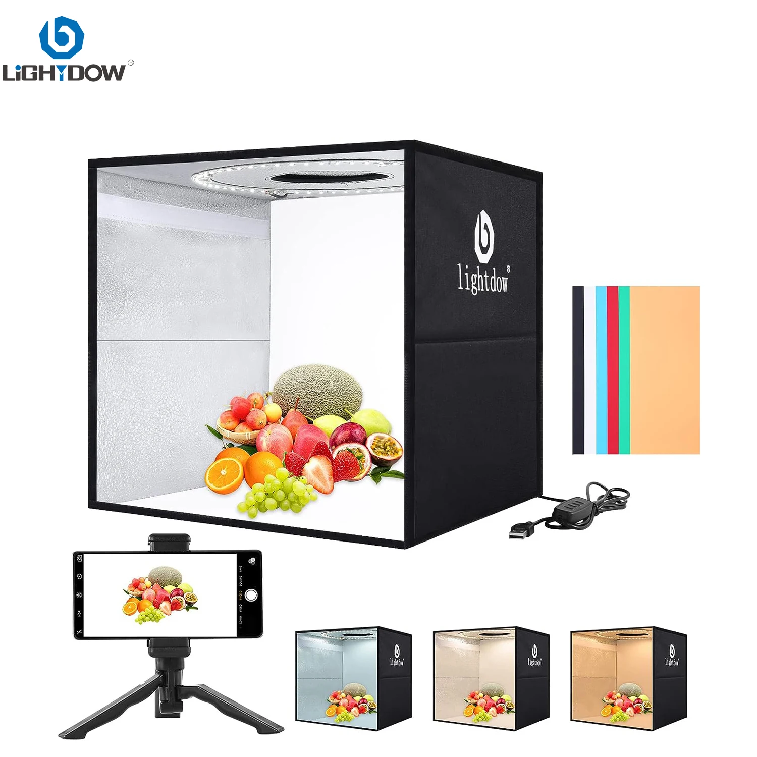 Lightdow Fotostudio Light Box  - Photography Lighting Kit With Backdrop recensie en prijs