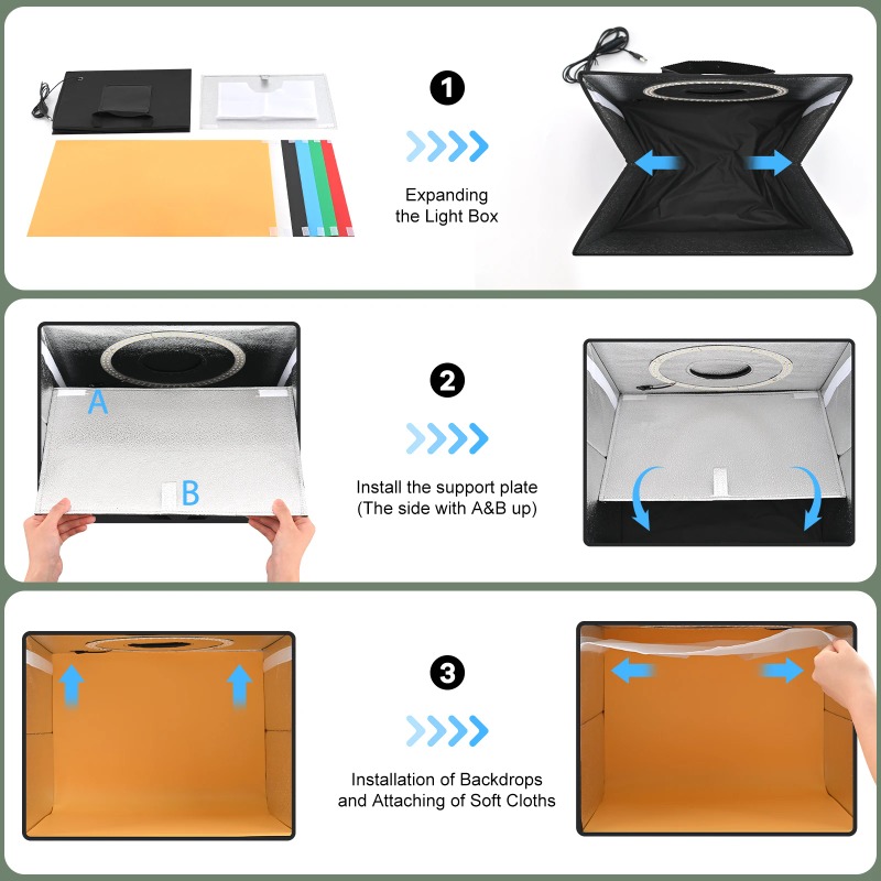 Lightdow Photo Studio Light Bo - Photography Lighting Kit With Backdrop recensie en prijs