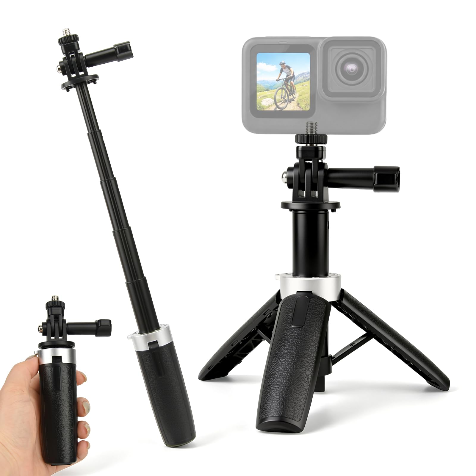 Klein, uitschuifbaar statief,  - Gopro Action Camera Hero 12 Black recensie en prijs