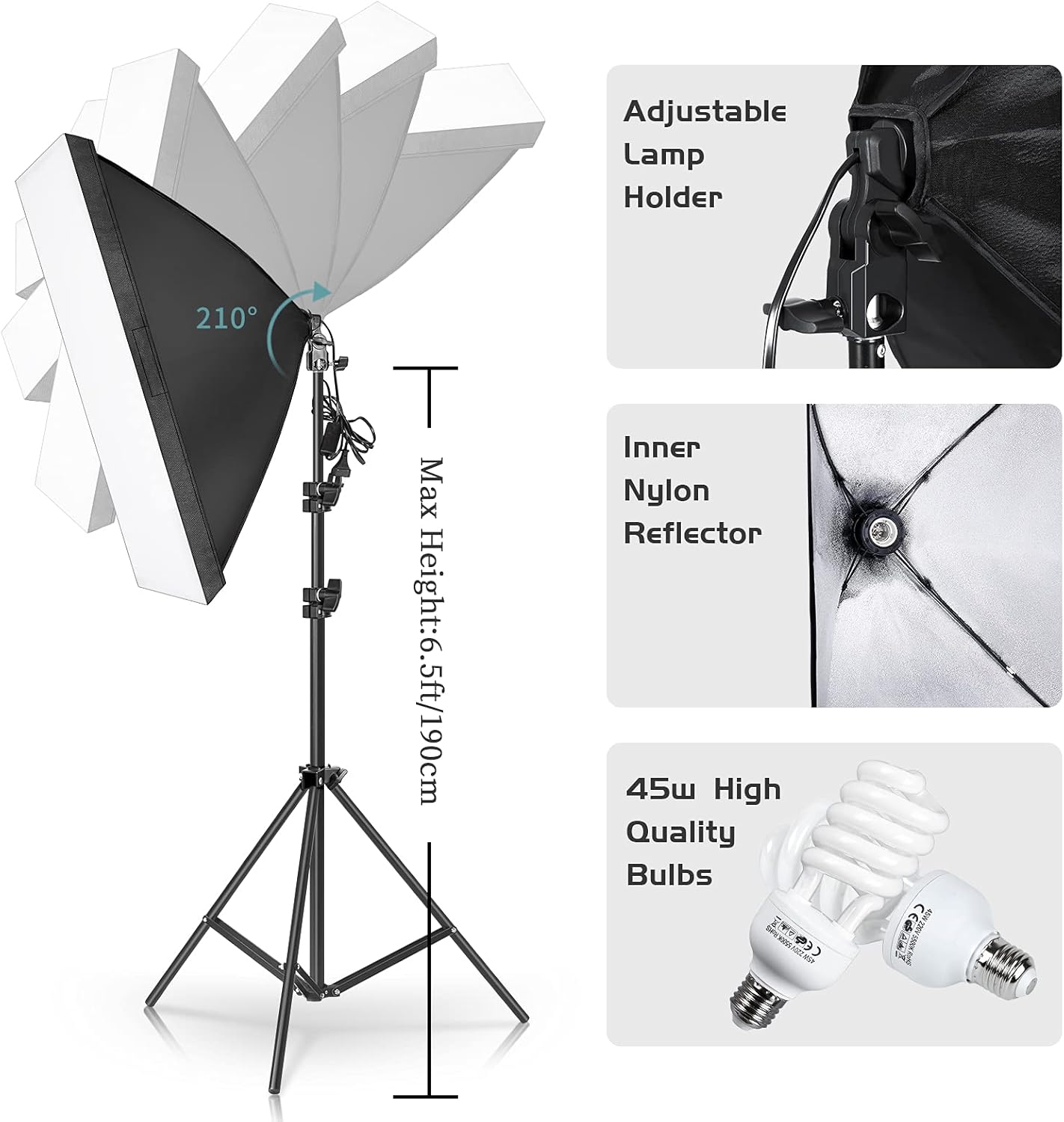 Fotografieverlichtingsset, lic - Photography Lighting Kit With Backdrop recensie en prijs