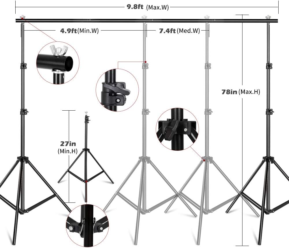 Fotografieverlichtingsset, lic - Photography Lighting Kit With Backdrop recensie en prijs