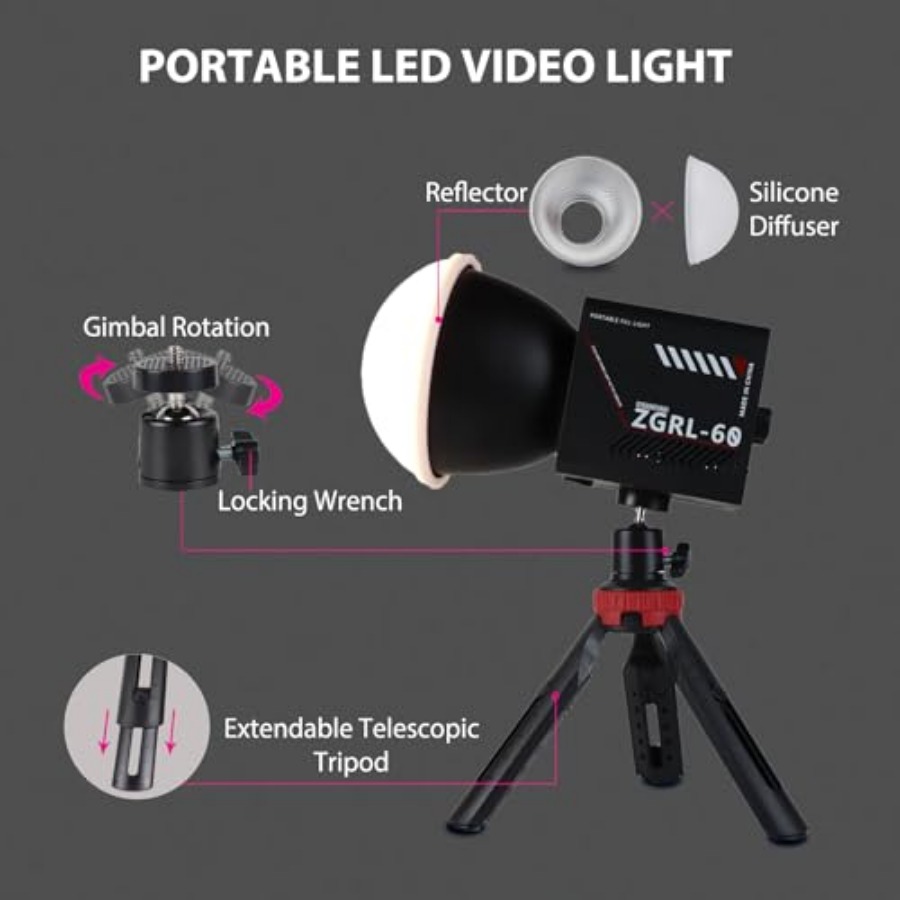 60W COB LED-videolamp Handheld - Photography Lighting For Studio recensie en prijs