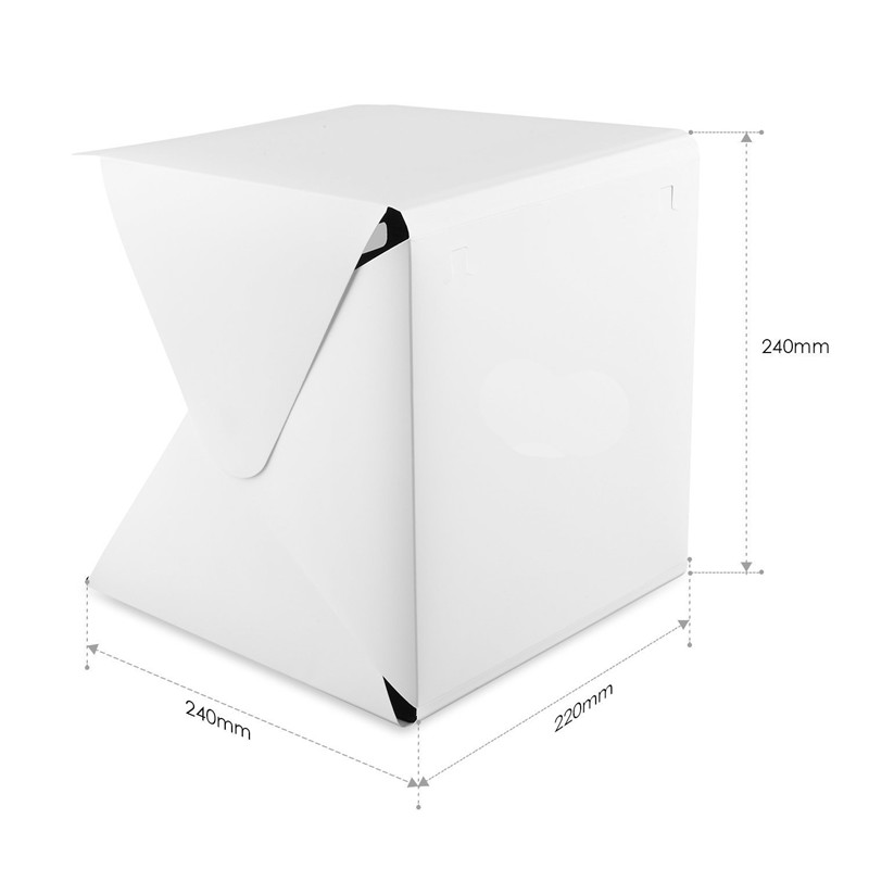 Draagbare mini fotostudio box  - Photography Lighting Kit With Backdrop recensie en prijs