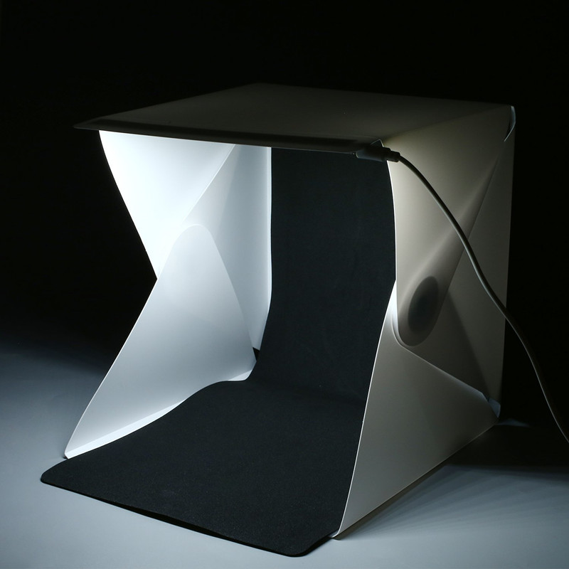 Draagbare mini fotostudio box  - Photography Lighting Kit With Backdrop recensie en prijs