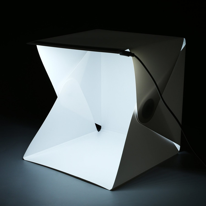 Draagbare mini fotostudio box  - Photography Lighting Kit With Backdrop recensie en prijs