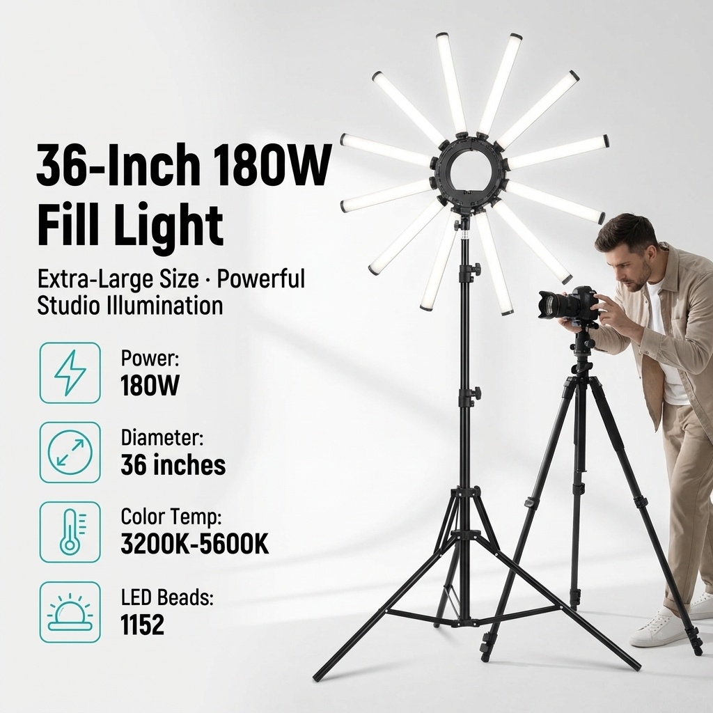 12-armige multi-tube fotografi - Photography Lighting For Studio recensie en prijs